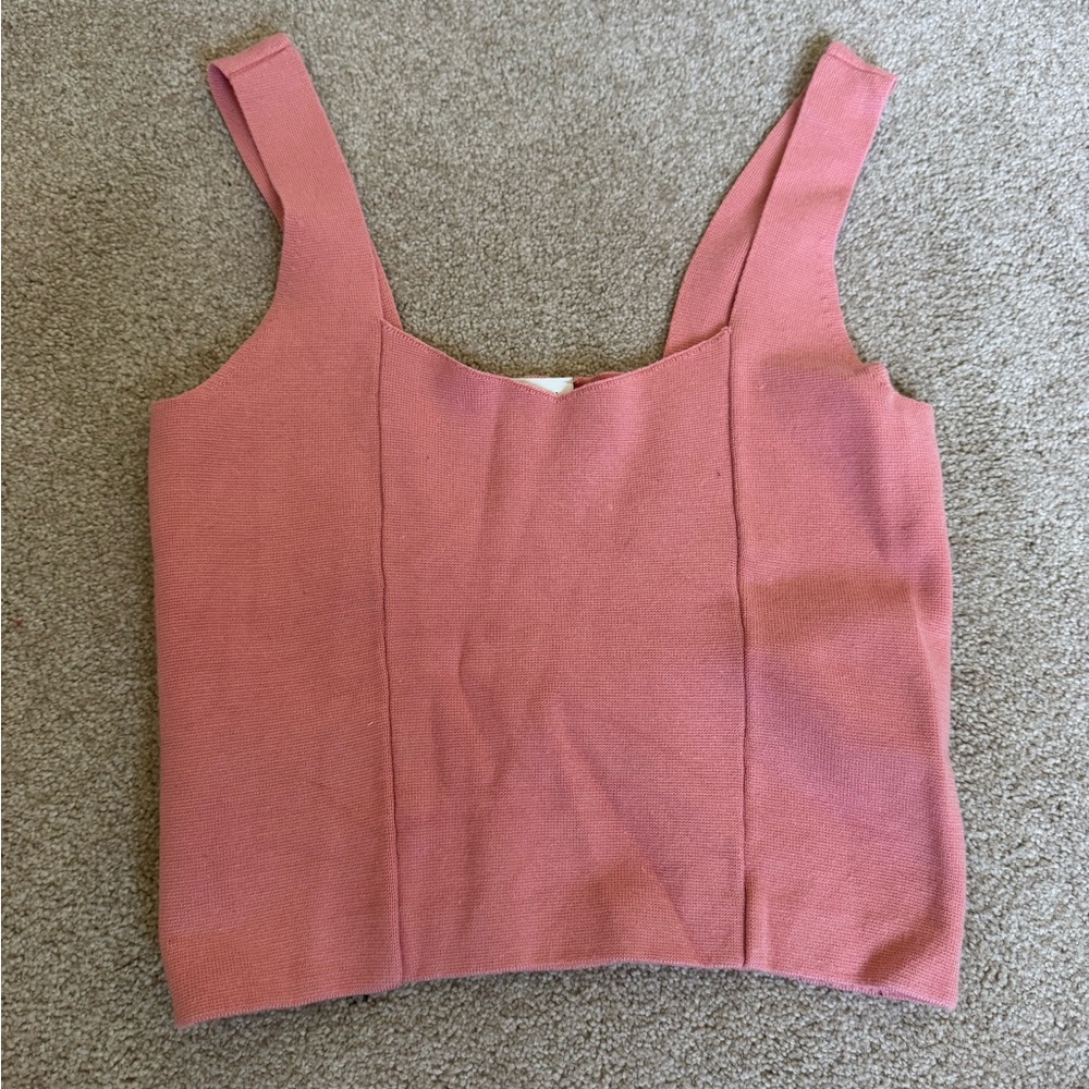 Abercrombie & Fitch Pink Cropped Tank Top